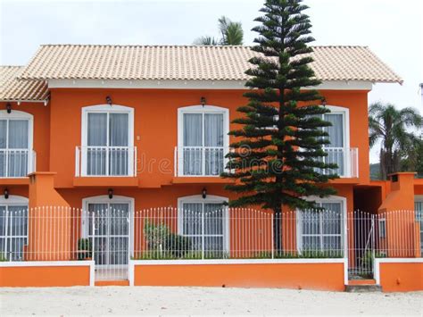 Orange House Stock Image Image Of Painted Building 16545721