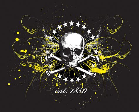 Painted Skull Graphic T Design By Sl8t3r On Deviantart