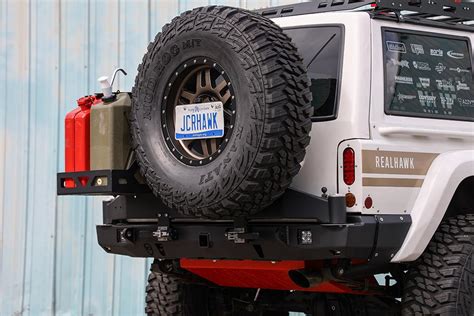 Jcroffroad Jeep Xj Rear Bumper Vanguard Tire Carrier Ready Jeep