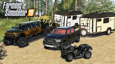 Fs19 Camping With The New Adak Off Road Camper Polaris Razor And Atv