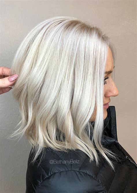 Silver Bleach Blonde Hair Fashion Style