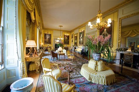 The Yellow Drawing Room At Goodwood House Sussex England Image