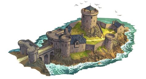 Artstation Fort Guillaume Tavernier Castle Illustration Fantasy