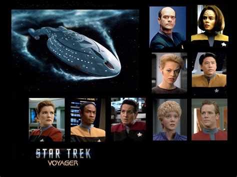 Voyager Cast Wallpaper Star Trek Voyager Wallpaper