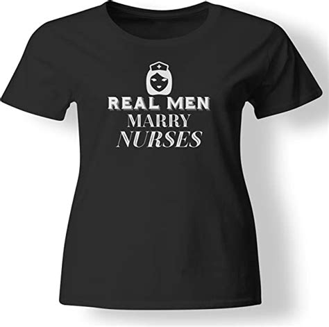 Real Men Marry Nurses Cute Husband Wedding T T Shirt