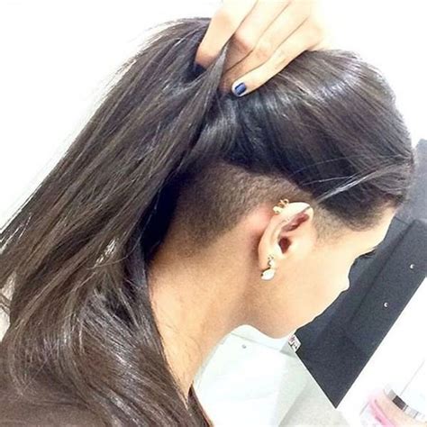 Undercut hairstyle long hair female 45 undercut hairstyles with hair tattoos for women. 89 Undercut Women That Inspire You For A Unique Look ...