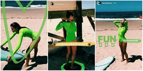 El Traje Fashionista De Calu Rivero Para Surfear En Punta Del Este