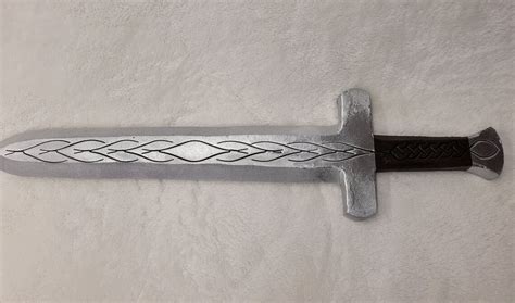 Short Sword Engraved Foam Larp Boffer 2175 Long Cosplay Toy Sword