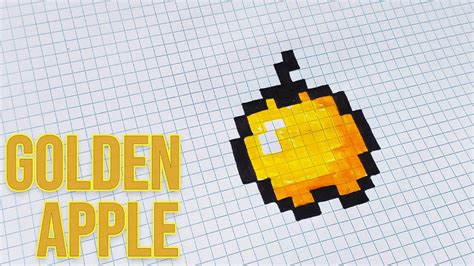 How To Draw Golden Apple Drawing Golden Apple Minecraft Handmade