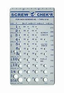Inch Screw Checker Instant Identification Of 1 5 16