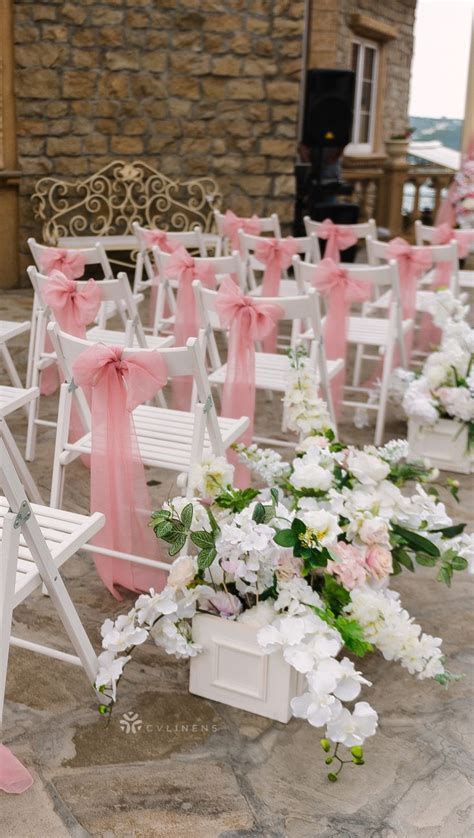 Shop from a full selection of chair sashes and table runners in our chair covers and wholesale sash selection. Organza Chair Sash - Coral | Wedding chair decorations ...