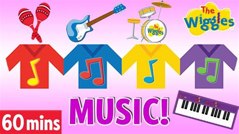 One Hour Of Music With The Wiggles 🎸 Kids Songs With Piano Drums