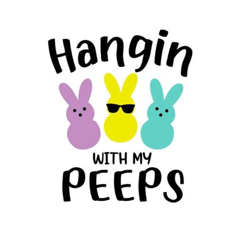 Hangin With My Peeps Cool Bunny Svg Png Inspire Uplift