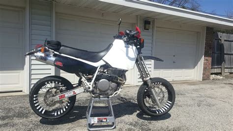 That with the new complete exhaust and smaller rear sprocket make this motor much more powerful and fun. 96 Honda Xr650l Supermoto | Bike | EatSleepRIDE