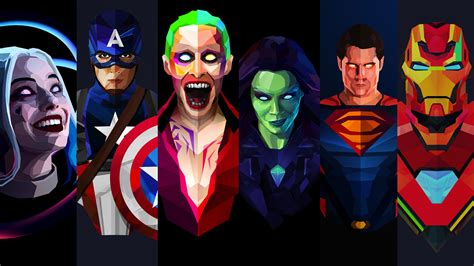 2048x1152 Dc And Marvel Artwork 2048x1152 Resolution Hd 4k Wallpapers