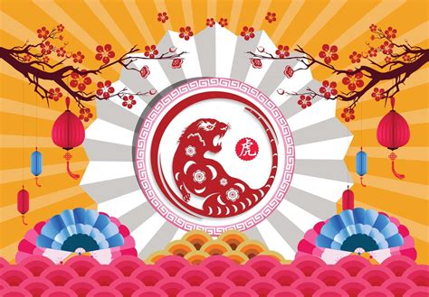Happy Chinese New Year 2022 Year Of The Tiger 2753574 Vector Art At
