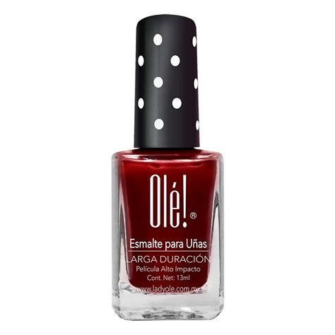 Esmalte De Uñas Olé Cosmetics Larga Duración Rojo Claro Chedraui