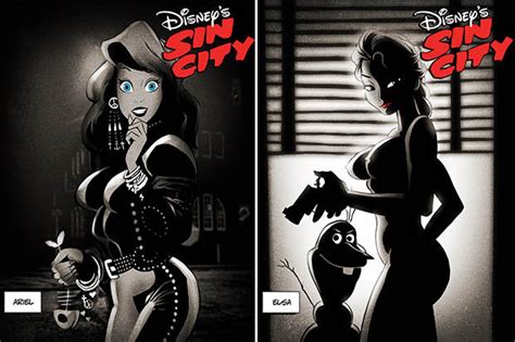 Disney Princesses Transformed Into Sin City Characters In Provocative