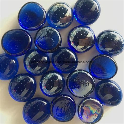 Professional Made Colorful Decorative Flat Glass Beads For Aquariums