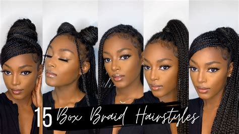 This box braids and scarf style. How To |15 Knotless Box Braids Hairstyles | Quick and Easy | Beginner Friendly - YouTube | Quick ...