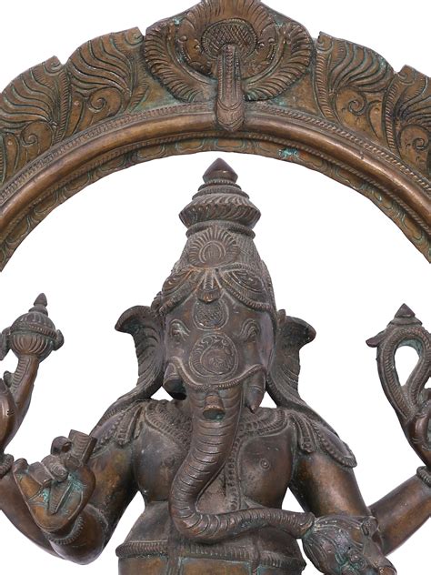 18 Sitting Lord Ganesha Panchaloha Bronze Sculpture From Swamimalai
