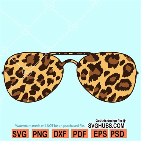 Leopard Print Sunglasses Svg Sunglasses Svg Sunglasses Leopard Print Svg