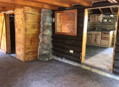 Riverfront log cabins for sale in michigan. Under $100K Sunday ~ c.1930 Riverfront Log Cabin For Sale ...
