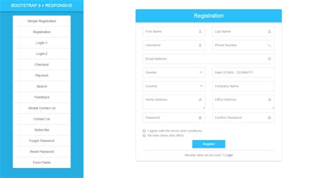 Responsive Html5 Forms With Bootstrap 3 Free Download Download