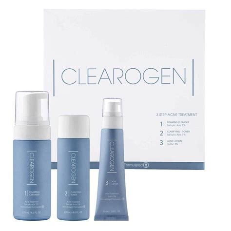 3 Step Acne Treatment System For Sensitive Skin Clearogen