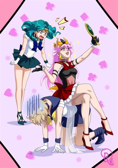 Sailor Uranus And Sailor Neptune Sailor Moon Stars Sailor Moon Art