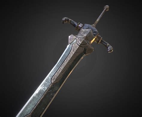 3d Model Sword Of Artorias Cgtrader