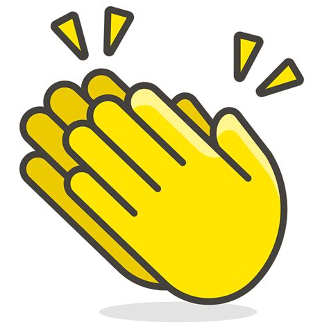 Clapping Hands Emoji Clipart Free Download Transparent Png Creazilla