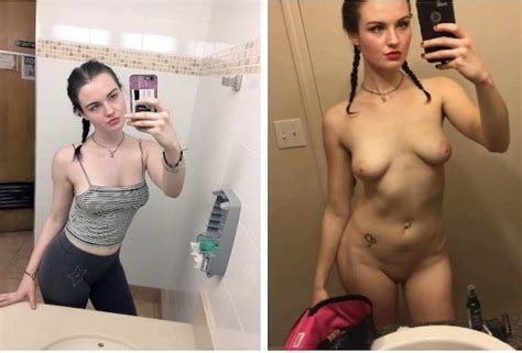 Porn Image Webslut Dressed Undressed Before After Clothed Nude Whore