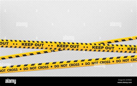 Caution Perimeter Stripes Warning And Danger Tapes Black And Yellow