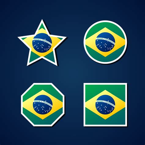 Brazil flag html hex, rgb, pantone and cmyk color codes. Brazil Flag Icons Theme Element Set - Download Free ...