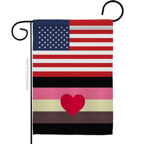 americana home and garden g149031 bo us fat pride support 13 x 18 5 in double sided decorative