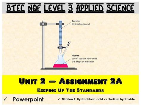 Btec Nqf L3 Applied Science Unit 2 Assignment A Titration 2
