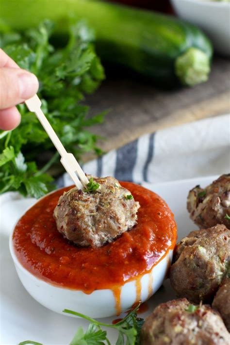 Zucchini Turkey Meatballs The Real Food Dietitians Paleo