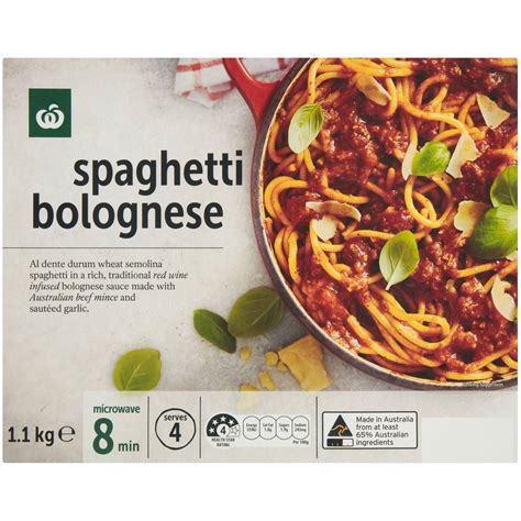 Woolworths Spaghetti Bolognese Bolognese