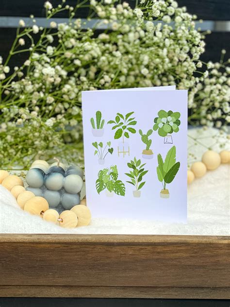 Plant Cards Any Occasion Card Simple Cards Etsy