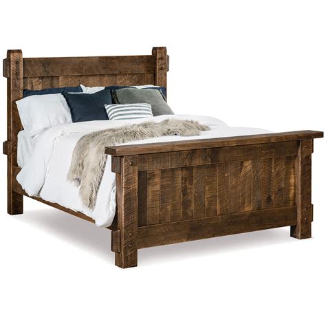 Grandon Amish Bed Rustic Amish Bedroom Furniture Cabinfield