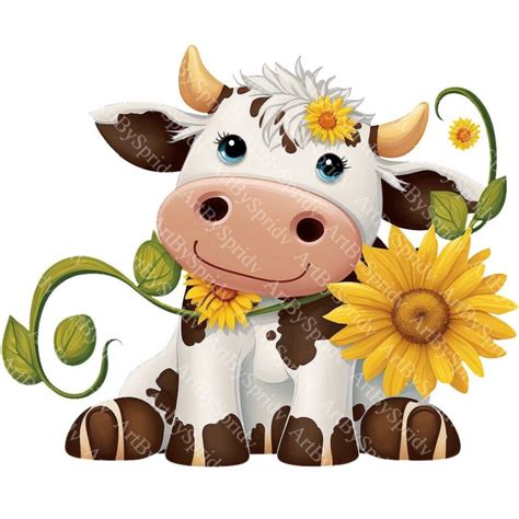 Cartoon Clip Art Cartoon Kids Cute Cartoon Cute Cows Farm Animals