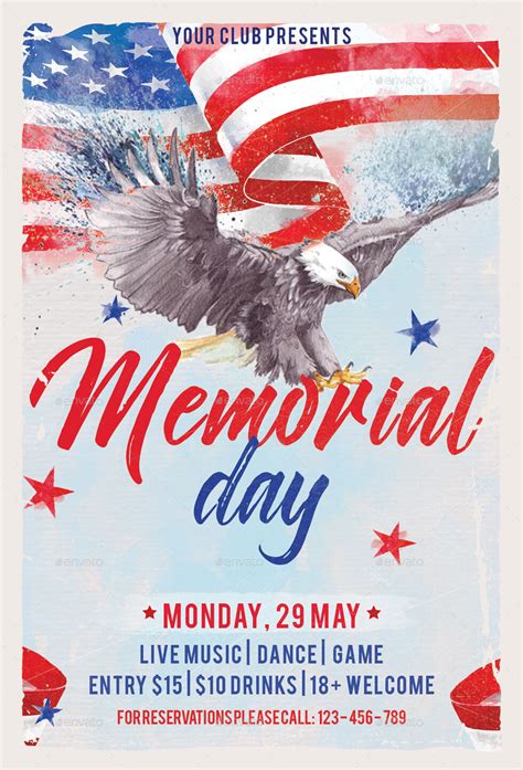 Memorial Day Flyer Print Templates Graphicriver
