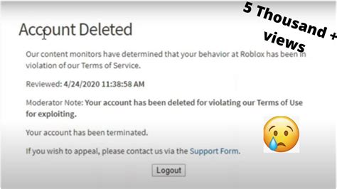 I Got Banned In The Roblox Ban Wave 2020 Youtube