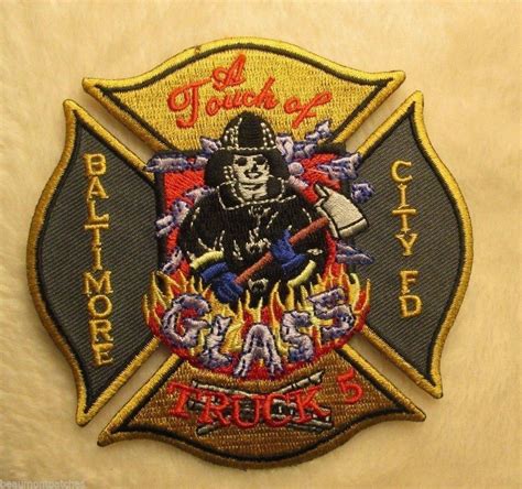 Baltimore Fire Dept Patch Truck 5 A Touch Of Glass Maryland 3 78