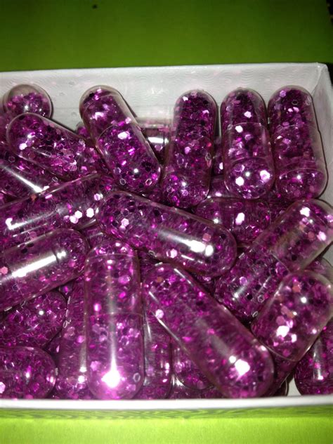 25 Glitter Pills Any Color