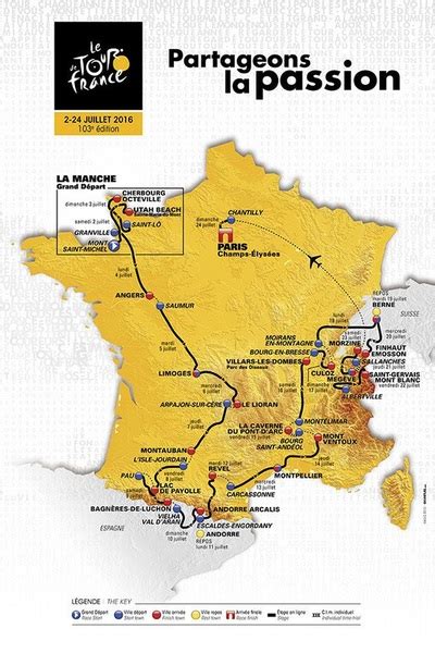 Track Map Tour De France