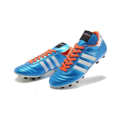 Adidas Copa Mundial Fg K Leather Football Shoes Solar Blue