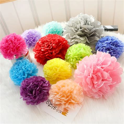 Buy 5pcs 8 20cm Paper Flower Balls Tissue Paper