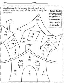 Halloween goth fairy spooky tree pumpkins. You Might be a First Grader...: Updated Halloween Math ...